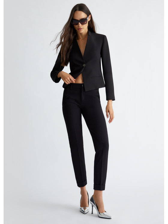 Liu Jo Liu Jo Pantalone da abito WXX046T789622222 Nero Regular Fit