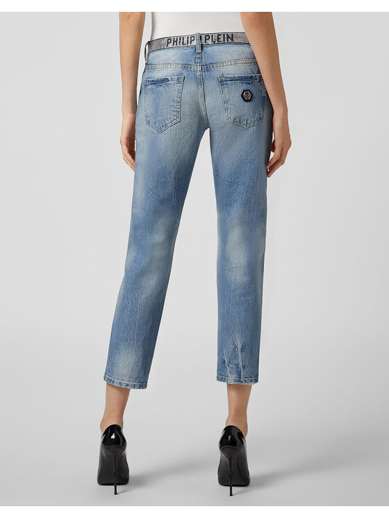 PHILIPP PLEIN PHILIPP PLEIN Jeansy 30956 Modrá Boyfriend Fit