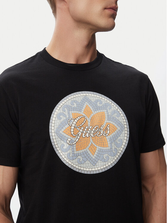 Guess Guess T-Shirt M6GI48 K3583 Černá Regular Fit