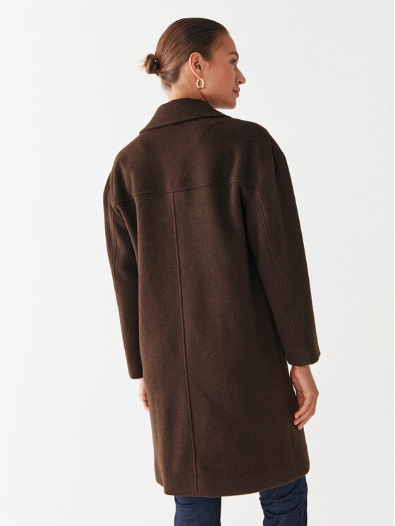Guess Guess Вовняне пальто Elly W2BL0H WEWU0 Коричневий Relaxed Fit