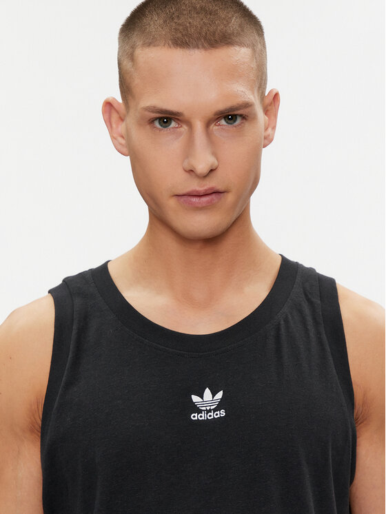 adidas adidas Мъжки топ Essentials+ Made With Hemp Tank Top HR8619 Черен Slim Fit