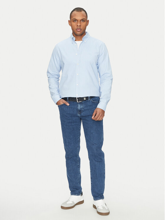 BOSS BOSS Camicia Rickert 50519707 Celeste Regular Fit