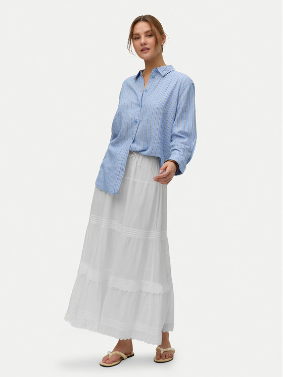 Vero Moda Vero Moda Maksiseelik Sandy 10345282 Valge Regular Fit