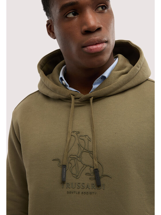 Trussardi Trussardi Felpa G8218000117N035 Verde Regular Fit