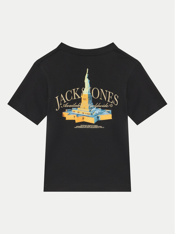 Jack & Jones Junior Jack & Jones Junior Tričko Boston 12274897 Čierna Relaxed Fit