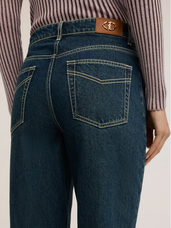 Motivi Motivi Jeansy P452Q004464N024 Niebieski Cropp Fit
