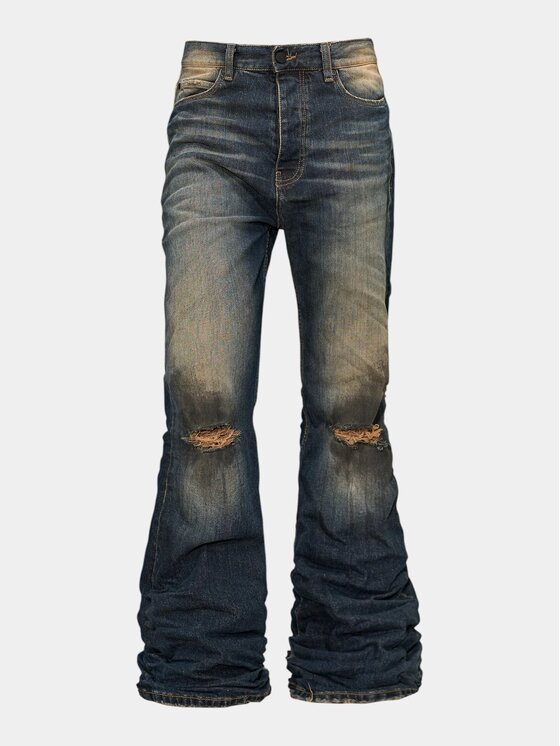 MADE BY SOCIETY MADE BY SOCIETY Spodnie materiałowe Jeans NOMADIC - P27231 Niebieski Basic Fit