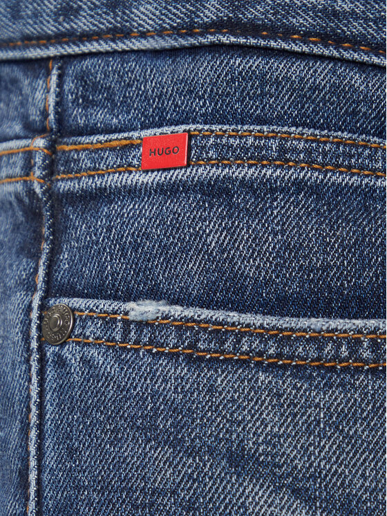 HUGO HUGO Jeans hlače 50542688 Modra Extra Slim Fit