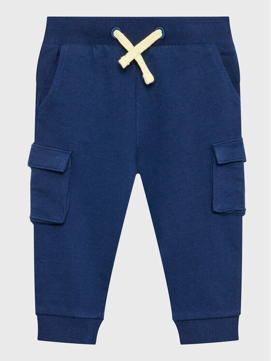 Guess Guess Долнище анцуг N3GQ11 KA6R0 Син Relaxed Fit
