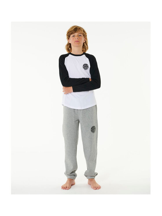 Rip Curl Rip Curl T-Shirt Wettie Icon Ls Tee -Boy Biały Standard Fit