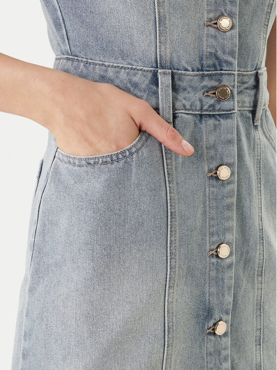 Morgan Morgan Jeans obleka 241-ROGLA Svetlo modra Regular Fit