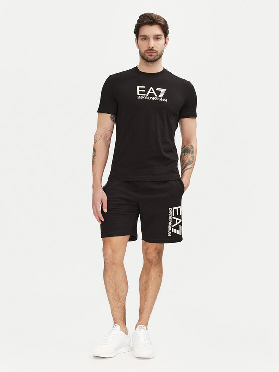 EA7 Emporio Armani EA7 Emporio Armani Marškinėliai 7M000224 AF10375 MC156 Juoda Regular Fit