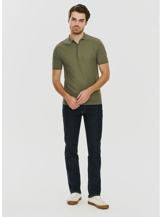 Pako Lorente Pako Lorente Polo P24SF-TX-002 Zielony Classic Fit