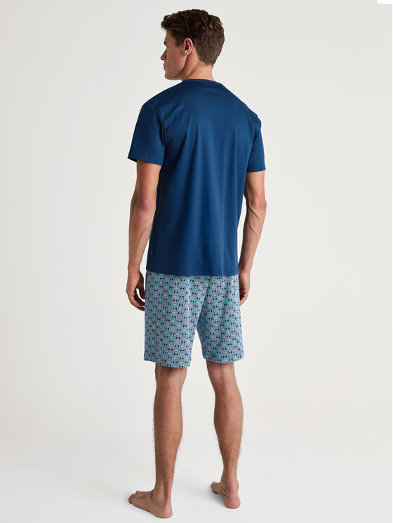 Calida Calida Pyžamo 46282 Tmavomodrá Regular Fit