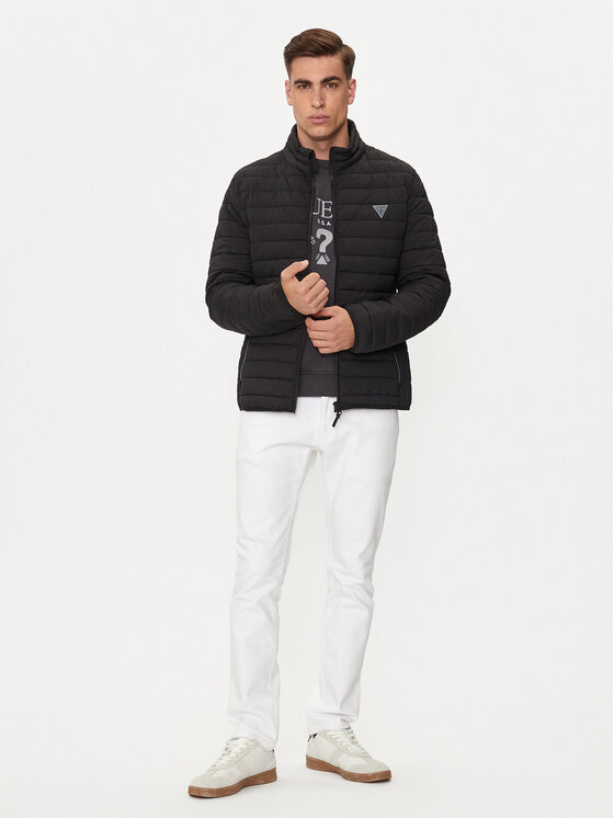 Guess Guess Dūnu jaka Lauper Z4YL00 WGAA0 Melns Regular Fit