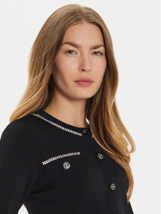 Motivi Motivi Cardigan M4566100874N Nero Regular Fit