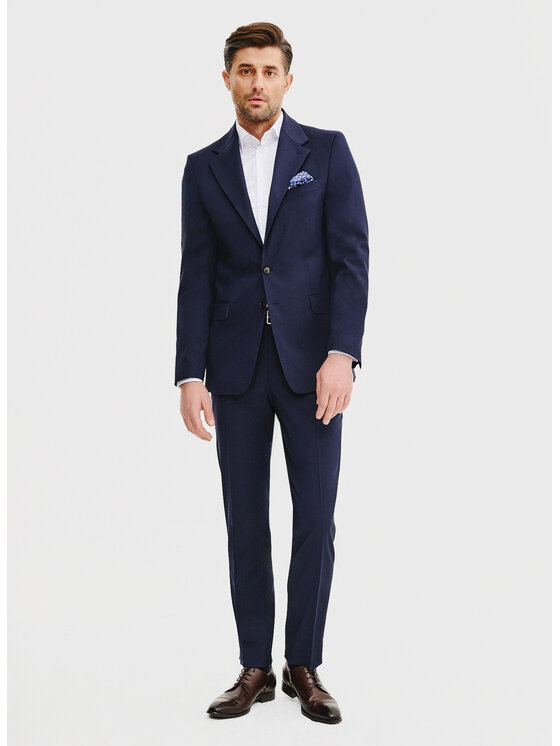 Pako Lorente Pako Lorente Marynarka P25SP-3G-029 Granatowy Slim Fit