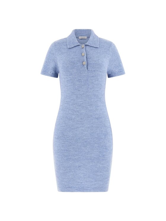 Guess Guess Každodenní šaty 180526 Modrá Classic Fit