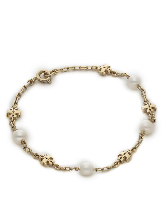 Tory Burch Tory Burch Браслет Kira Pearl Chain Bracelet 74071 Золотий