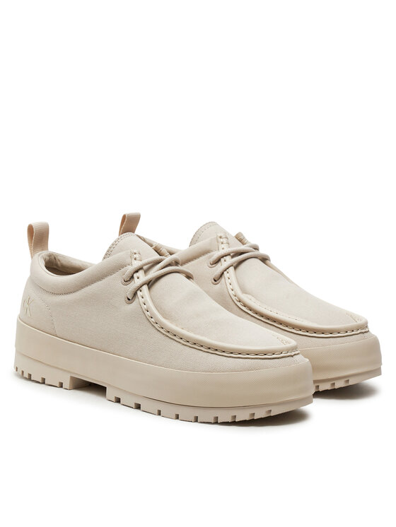 Calvin Klein Jeans Calvin Klein Jeans Mocasini Lugged Hybrid Apron Laceup C In YM0YM01140 Écru