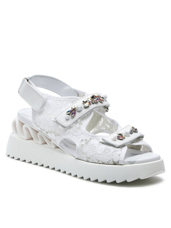 Le Silla Le Silla Босоніжки Yui 6657Q040ZGPPLAC Білий