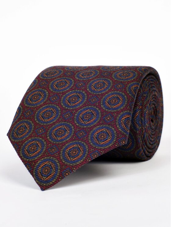 ELSNER ELSNER Γραβάτα JEDWAB ŻAKARD A1126 Μπορντό