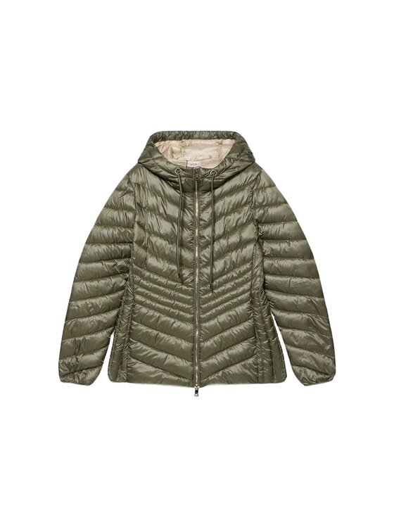 Oltre Oltre Giubbotto piumino F609R001425N035 Verde Slim Fit