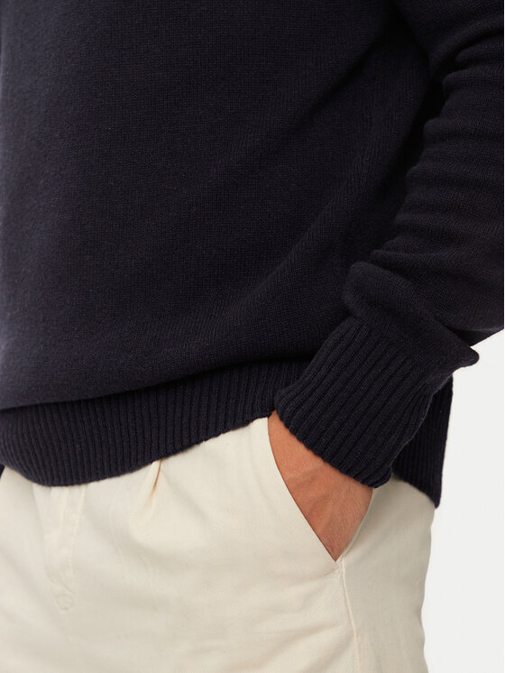 Lacoste Lacoste Sweter AH3052 Granatowy Regular Fit