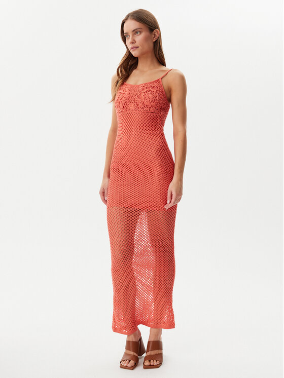 Guess Guess Letní šaty E5GK07 Z3N30 Korálová Regular Fit