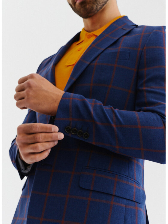 Pako Lorente Pako Lorente Marynarka P23SP-3X-008 Granatowy Slim Fit