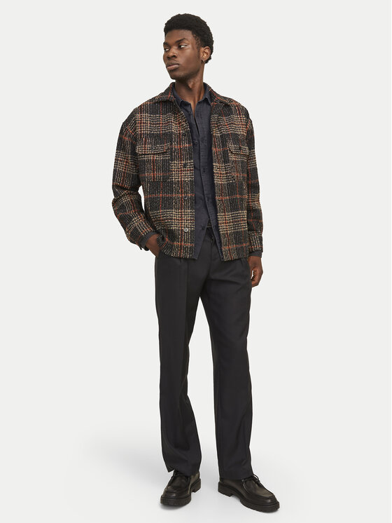Jack&Jones Jack&Jones traper košulja Travis 12269262 Crna Comfort Fit