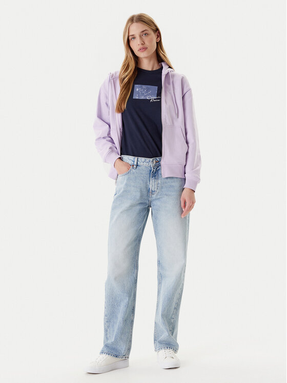 Calvin Klein Jeans Calvin Klein Jeans Суитшърт Monologo LV047B270G Виолетов Regular Fit