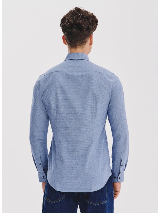 Pako Lorente Pako Lorente Koszula P25WF-1X-008 Granatowy Slim Fit