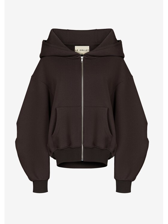 Le Collet Le Collet Bluza TOMZI Brązowy Oversize