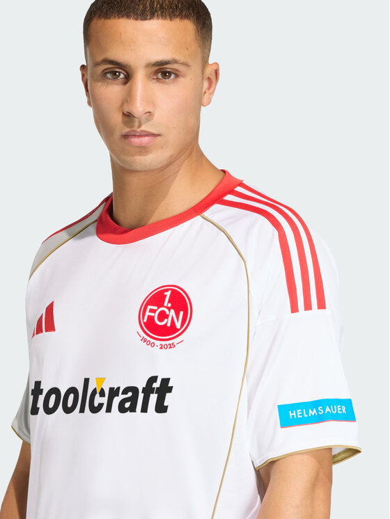 adidas adidas Koszulka techniczna 1. FC Nürnberg 25/26 Biały Regular Fit