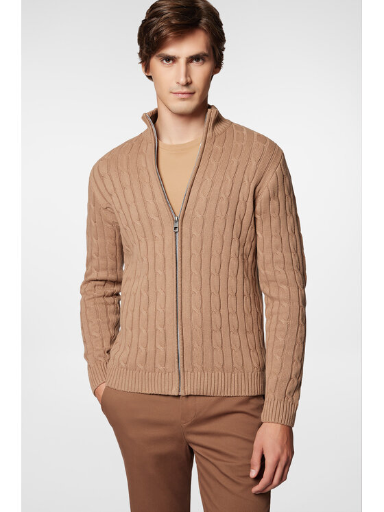 Próchnik Próchnik Kardigan PM9 SW073224000037 Beżowy Regular Fit