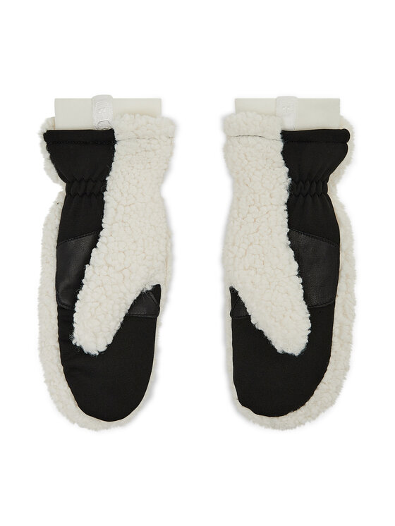 Ugg Ugg Γάντια Γυναικεία W Sherpa Mitten W Logo Patch 20168 Λευκό