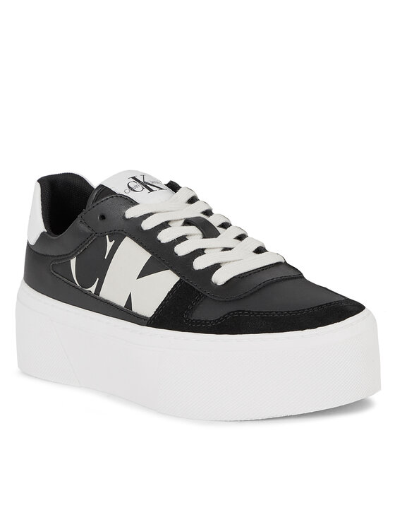 Calvin Klein Jeans Calvin Klein Jeans Sneakers Cupsole Flatform Mix Lth Wn YW0YW01227 Nero