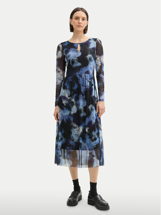 Tom Tailor Tom Tailor Každodenné šaty 1043038 Modrá Regular Fit