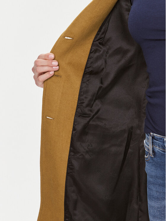 Bruuns Bazaar Bruuns Bazaar Volneni plašč Catarina BBW2508 Rjava Regular Fit