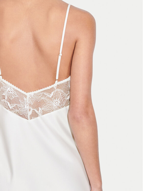 Chantelle Chantelle Camicia da notte Orchids C11U40 Écru Regular Fit