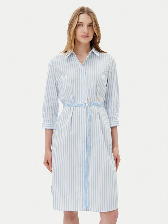 JOOP! JOOP! Rochie tip cămașă 58 252D58Dominique 30046521 Albastru celest Regular Fit