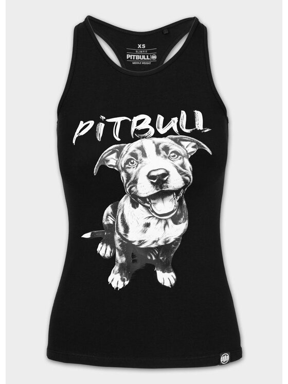 PITBULL PITBULL Tank top PUPPY 2 Czarny Regular Fit