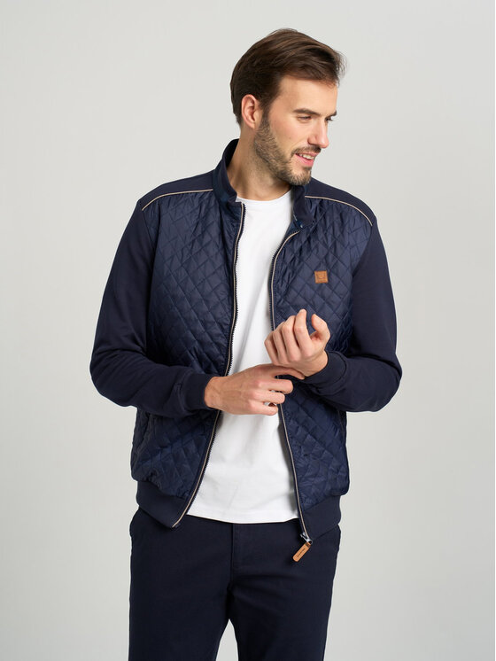 Willsoor Willsoor Sweter 11986 Granatowy Regular Fit