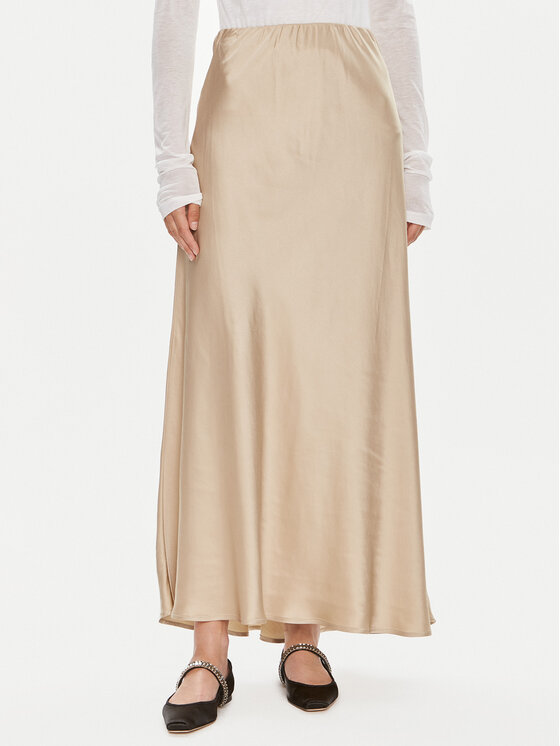 ViCOLO ViCOLO Maxi sukně TB0342 Béžová Regular Fit