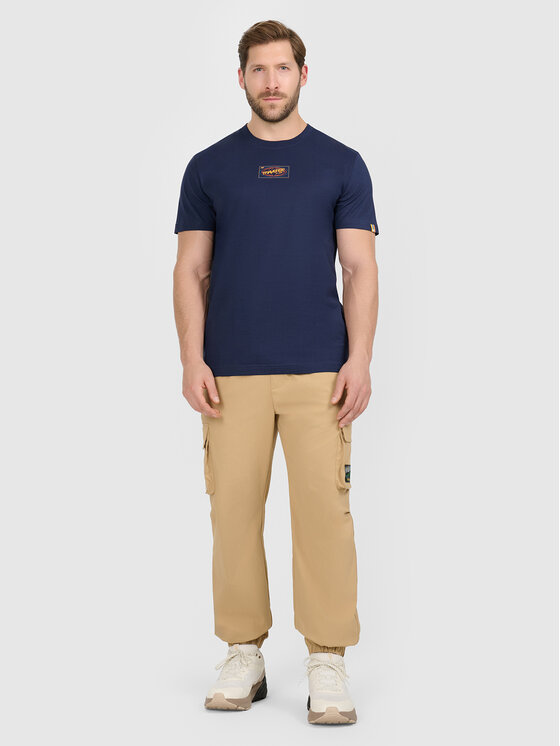 4F 4F T-Shirt MISSION READY Granatowy Regular Fit