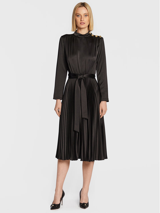 Nissa Nissa Kokteilikleit RC13376 Must Regular Fit