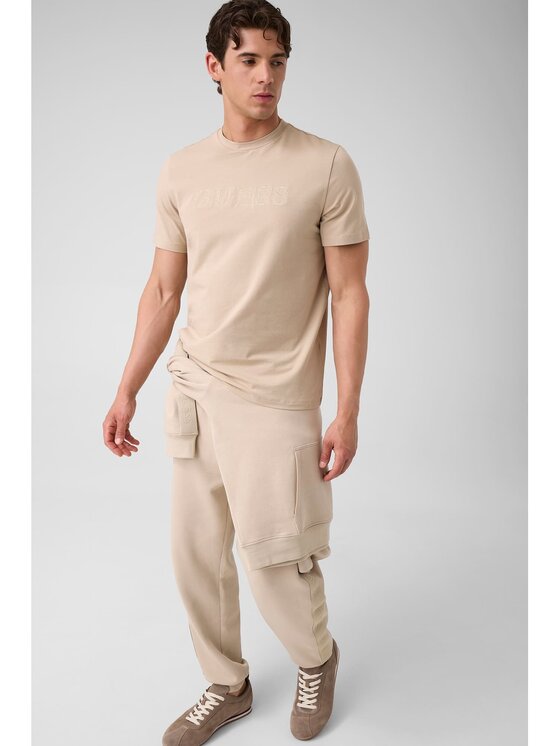 Guess Guess T-Shirt 183088 Béžová Classic Fit