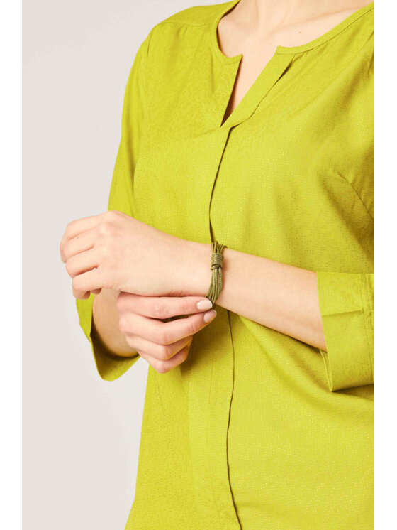 QUIOSQUE QUIOSQUE Halenka STRUCTURE BLOUSE Zelená Regular Fit
