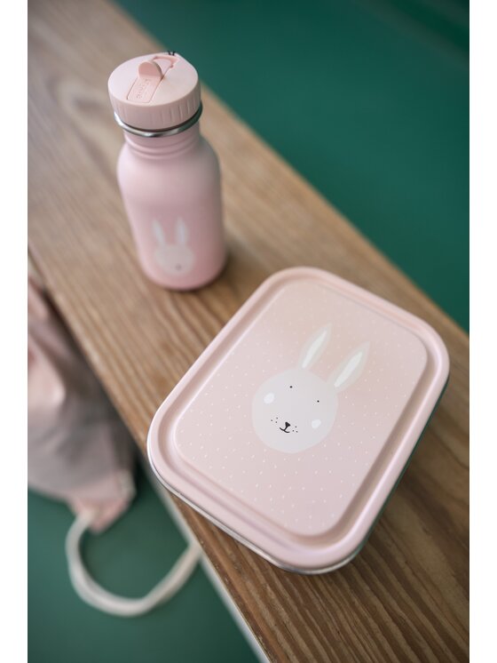 Trixie Baby Trixie Baby Lunchbox Mały stalowy lunch box - Królik Różowy